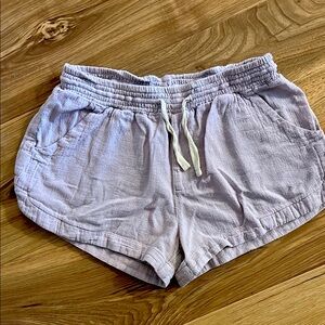 Rip Curl Gray Athletic Shorts Elastic Waistband Lightweight